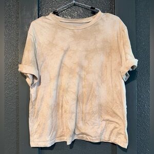 A New Day Beige Tie Dye Shirt Size M